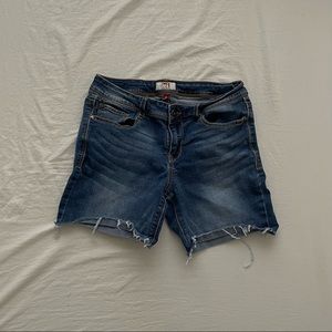 Low rise shorts.